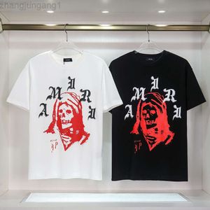 Designer Amris T-shirt Mens Short Sleeved New Fashion Co Märke Street Hip Hop Monster Skull Print Stor T-shirt