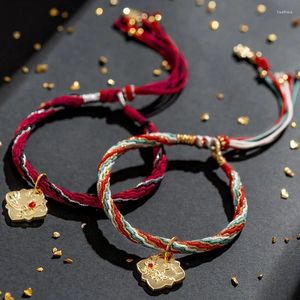 Link Bracelets Anime Tian Guan Ci Fu Bracelet Heaven Official Blessing Hua Cheng Xie Lian Cosplay Hand Rope Pendant Jewelry Gifts