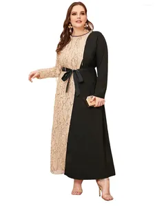 Abbigliamento etnico Elegante abito da donna musulmana Disegni pieghevoli Moda retrò Abaya Party Lungo Marocco Caftano Islam Dubai Turchia Robe