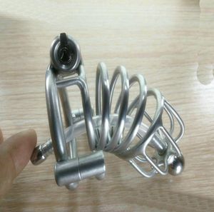 Sex Toys For Man Bdsm Products Devices titanium Steel Catheters & Sounds Cage Penis Ring locked Prevent Masturbation1420387