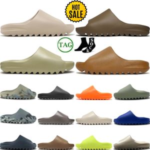 Slaytlar kaydırıcı sandaletler diken tıkanıklığı sandalet oniks saf ocher kemik reçine tıkanma kum yaz deri kızlar kadınlar kauçuk terlik plaj moda ayakkabı v04h#