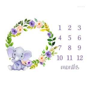 담요 Swaddling Cartoon Elephant Garland Pograph Bab