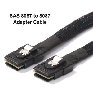 Cabos de computador 0.5m Cabo de host de servidor interno Mini SAS 36Pin SFF-8087 para dados Hard Drive RAID Card Conector Fio