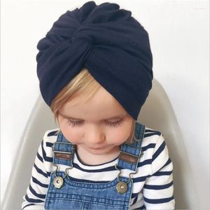 Saç Aksesuarları 2024 Şapka Pamuk Bandanas Kız Bebek Çocuk Türban Kafa Baş Bantları Çocuklar İçin Sarma Headdress Headwrap