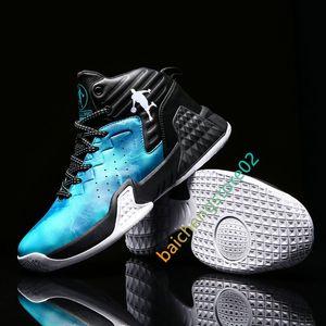 Men Professional Basketball Shoes Air Cushion Basketball Sneakers High-top Male Street Shoes Breathable Sports Basketball Boots L29