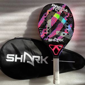Shark Predator Raquete Strand-Tennisschläger, EVA-Oberfläche, Outdoor-Sport, für Männer und Frauen, leicht, mit Tasche 240202