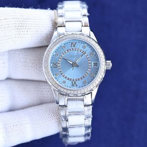 ダイヤモンドの女性は、自動機械ムーブメントサファイアステンレス鋼ストラップ腕時計高品質の防水時計モントルデフクス