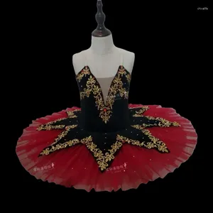 Scene Wear Red Professional Ballet Tutu Performance Costume Classical