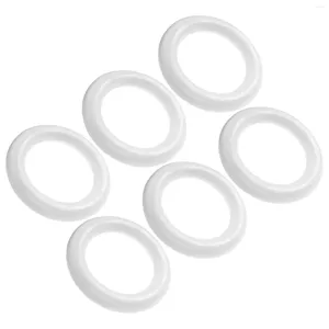 Dekorativa blommor 6st Craft Foam Wreath Rings Circular Round målningsmaterial Form