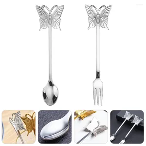 Dinnerware Sets Spoon Spoonsice Dragonfly Shovels Pudding Serving Appetizer Table Metal Dinner Korean Cocktail Stirring Coffee Cream