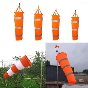 Bahçe Süslemeleri Havaalanı Windsock Açık Rüzgar Çorap Çantası Yansıtıcı Kemer Grommet 60cm 80cm 100cm 150cm