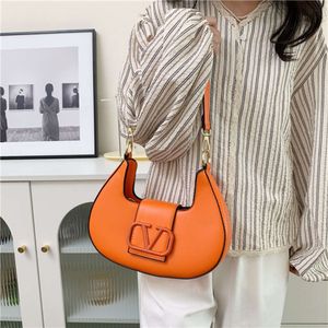 New Solid Litchi Pattern Underarm Bags Shoulder High Quality Women's Bag Simple and Versatile 2024 78% Off Store wholesale