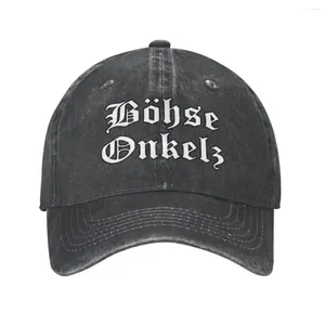 Ball Caps Rock Music Bohse Onkelz Men Women Baseball Cap Distressed Washed Hats Casual Outdoor Workouts Snapback