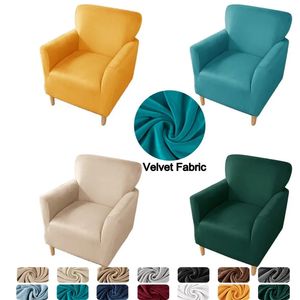 Velvet Tub Sofa Cover do salonu elastyczne fotele klubowe slip -bocvers elasty