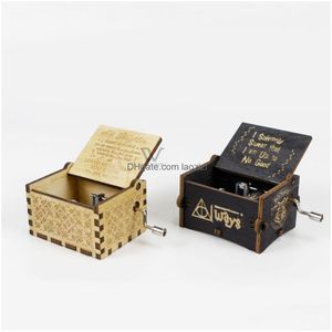 China Style Souvenir Top Sale Wholesale Music Boxes For Anniversary Birthday Christmas Gift Unique Beautif Hand Cranked Carved Drop Dhnhn