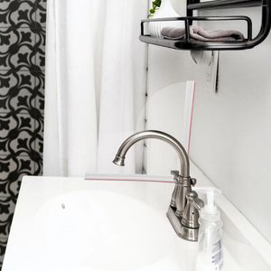 Badtillbehör Set 2st Bathtub Corner Splash Guards Wash Basin Guard Acrylic Tub