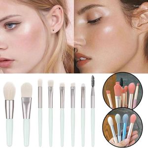 Makeup szczotki 8pcs Mini pędzel zestaw Blush Ckseshadowa