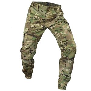 Mege tático camuflagem joggers ao ar livre ripstop calças de carga roupas trabalho caminhadas caça combate calças dos homens streetwear 240127