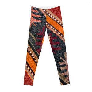Aktywne spodnie dekoracyjny kilim navaho splot tkane tkaniny legginsy damskie damskie sporty dla kobiet