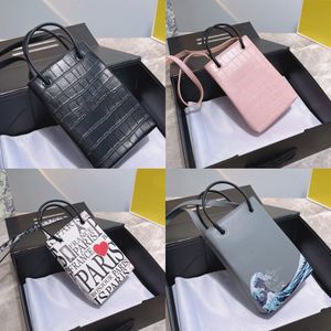 Tasarımcı B Mini Tote Moda Kadın Crossbody Crossbody Telefon Timsah Deri Kadın Alışveriş Çanta Mektup Çantaları Çok Renk