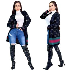 Suéteres de lã Cardigan Mulheres Ponto Aberto Cardigans Casacos Longos Malha Outerwear Navio Livre