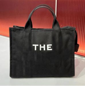 Designerka torba na torba dla kobiet torebka na ramię płótno crossbody zakupy luksusowe modne torba na torbę czarną dużą torebkę Dwie rozmiar kolorowa torba