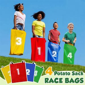 4pcs çocuk eğlenceli açık hava sporları sahne kanguru atlama çantası parti parti interaktif yarışma duyu eğitimi 240202