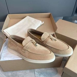 Designer Luxury Shoes Loro Shoes For Women Mens Herr High Quality Leather Loafers Loro Piano Casual Shoes Outdoor Runner Sneaker