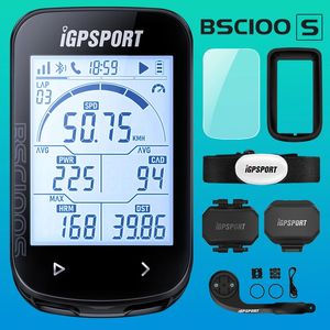 IGPSPORT BSC100S GPS عداد المسافات الدراجة الدراجات استشعار الكمبيوتر CYCL Speedomet ركوب عداد السرعة للدراجات 2.6 شاشة كبيرة 240202