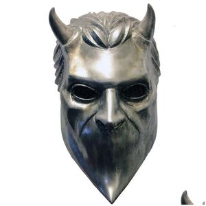 Party Masks Halloween Ghost bezimienna maska ​​lateksowa Ghos B.C Cosplay Costume Props Heavy Metal Doom Hard Rock Roll Band Helmet Hap Dhwoj