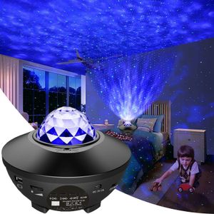 Stjärnprojektor Galaxy Night Light with Ocean Wave Music Talare Sky Light Projector för sovrumsdekoration Födelsedagspresent Party