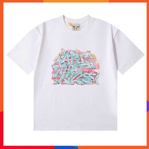 T-shirts sommar ny gallerivesigner lyx mode män och kvinnor märke kort ärm hip hop street slitage toppkläder amerikanska storlekar 3ugl