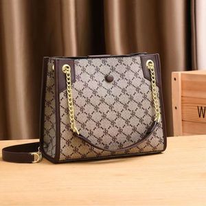 New Women's Bag Chain Printed Single Shoulder Crossbody Handbag High End, Stylish, Mom Large Capacity 2024 78% Off Store wholesale