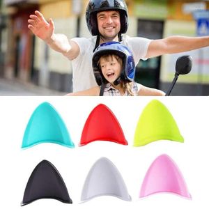 Motorcykelhjälmar 2st/Set Car Helmet Cat Ears Motocross Full Face Off Road Decoration Sticker Cosplay Styling Accessories