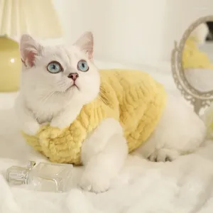 Cat Costumes Pet Clothing Winter Warm Hair Prevention Dog And Nightgown Supplies Two Pant Legs