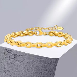 Link Bracelets Vnox Chic Gold Color Chain For Women Girls Christmas Birthday Party Gifts To Mom Wife Girlfriend