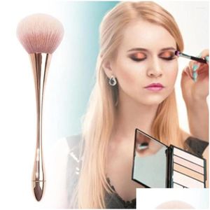 Makeup Brushes Nail Dust Clean Brush Ber Loose Powder Soft Art Long Handle Gel Polish Cleaning Drop Delivery Health Beauty Tools Acces Oty2P