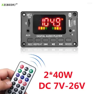 Amplifier MP3 Decoder Board 12V Big Color Screen Bluetooth 5.0 Car Player USB Recording Module FM AUX Radio For Speaker