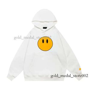 Erkekler Hoodie Sarı Smiley Yüz Harfleri Baskı Sweatshirt Kadınlar Tshirt Kaliteli Pamuk Trendi Uzun Kollu Hoodies High Street Casual Draw 840