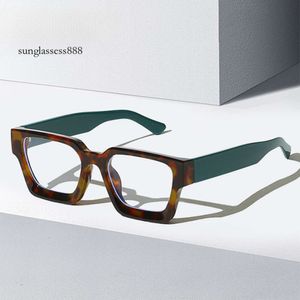 Herren-Sonnenbrille, neue Mode, Anti-Blau, 22902, trendiger Box-Myopie-Rahmen, vielseitige, einfache, flache, helle Brille für Männer und Frauen