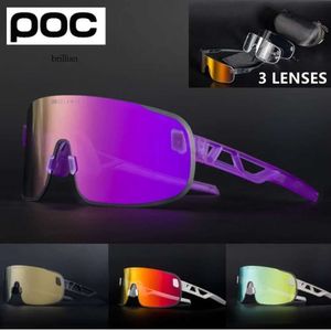 Occhiali da sole firmati da uomo POC New Elicit Clarity Glasses Occhiali da sole resistenti ai raggi UV per ciclismo e sport all'aria aperta
