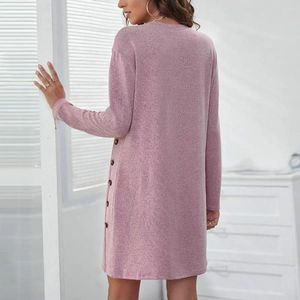 Casual Dresses Polyester Fiber Dress For Women Soft Comfortable Elegant Women's Comfy Stylish Autumn-winter Fashion Work