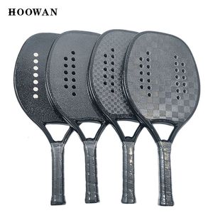 Hoowan Blackshark Racket Beach Tennis Carbon 3K 12K 18K Professional Sold Black Shore Surfice Soft Eva Core 240202