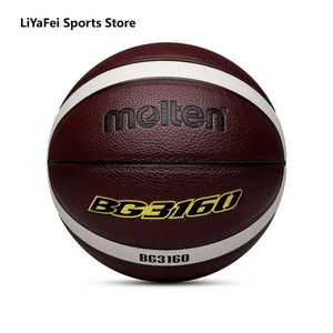 Bolas de basquete tamanho fundido 5 6 7 BG3160 Bolas de treinamento para jogos internos e externos para jovens mulheres homens Bomba de ar livre de basquete padrão 240131