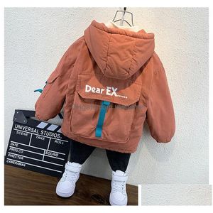 Jackets Childrens Baby Windbreaker Jacket For Boy Spring Waterproof Coat Trench Autumn Kid Boys Girls Cotton 230817 Drop Delivery Ki Dhbvd