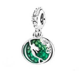 2019 Original 925 Sterling Silver Jewelry Mermaid Pendant Charm Pärlor Passar europeiska armband för kvinnor som gör247C8929170