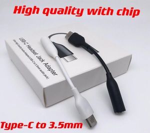 Type-C USB-C male to 3.5mm Earphone cables Adapter AUX o female Jack for Samsung note 10 20 plus with chip5215345