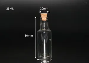 Bottles 20pcs 27 80mm Tiny Small Liquid Drift Bottle Clear Cork Glass Vials Jars Containers For Wedding Holiday Decoration Gifts