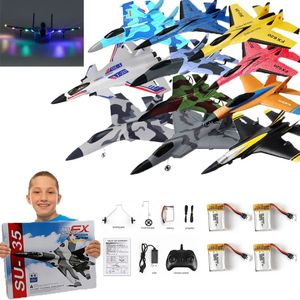 SU-35 Glider RC Plane WINGSPAN RC Remote Radio Control Drönes Flygplan RTF UAV Barn Toy Kids Gift Boy Aviation Flight Model 240118