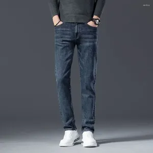 Jeans da uomo Stretch Skinny Slim Fit Uomo Pantaloni da cowboy Pantaloni a tubo Elastico stretto con tasche Tendenza casual 2024 Autunno coreano Xs